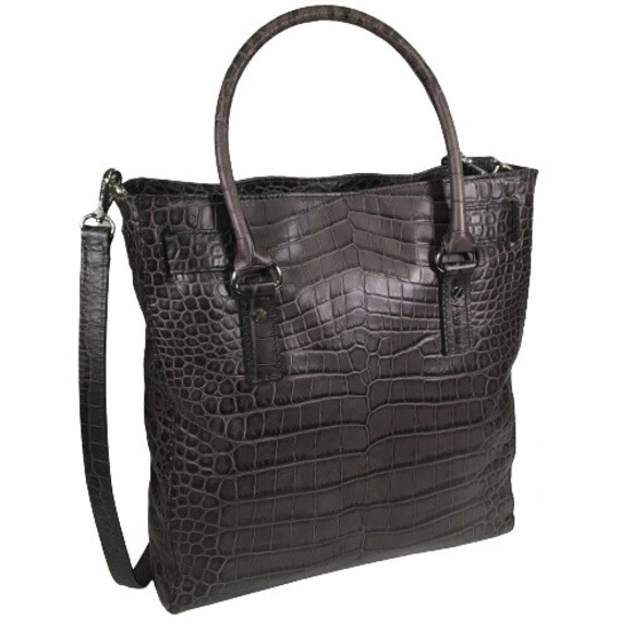 Michael Kors Hamilton Multifunction Tote Large Charcoal Croc Leather MRP $398 - Picture 5 of 16